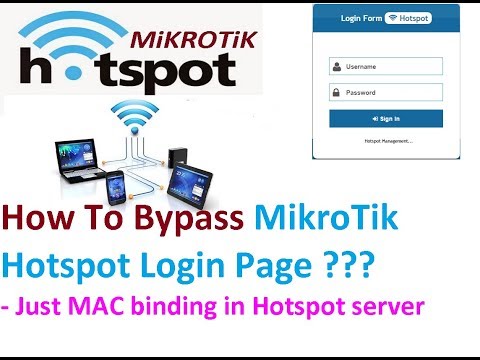 How to bypass mikrotik hotspot login page