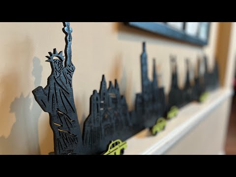 Laser Cut City Skylines | Glowforge
