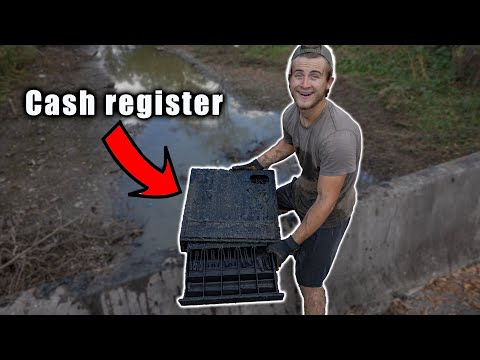 We Found A STOLEN Cash Register With MONEY In It - Magnet Fishing For Lost Valuables