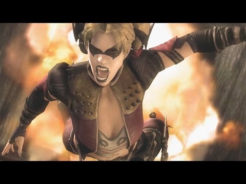 Injustice: Gods Among Us - All Stage/Level Transitions on Harley Quinn (1080p 60FPS) Video