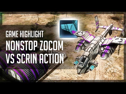 [C&C3: Kane's Wrath] Game Highlight - Nonstop ZOCOM vs Scrin Action