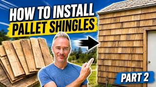 How to INSTALL pallet wood shingles (Part 2)