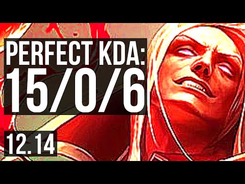 VLADIMIR vs SEJUANI (TOP) | 15/0/6, 4.8M mastery, Quadra, Legendary | KR Grandmaster | 12.14