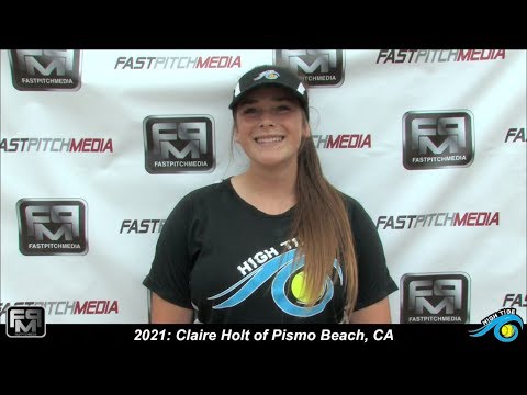 2021 Claire Holt Pitcher Softball Skills Video - High Tide