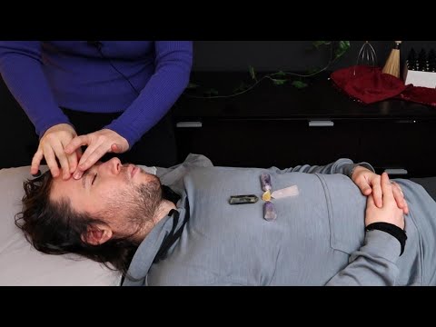 {ASMR} Healing Anxiety with Reiki and Gemstones - Soft Spoken