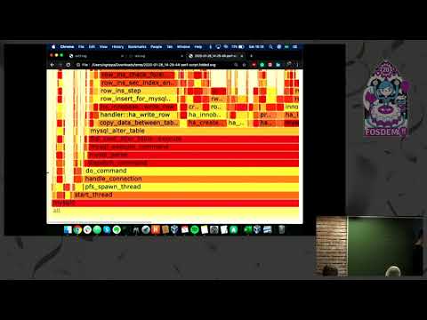 CPU performance analysis for MySQL using Hot Cold Flame Graph