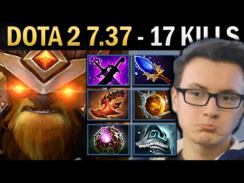 Earthshaker Gameplay Miracle with 17 Kills and Octarine - Dota 2 7.37