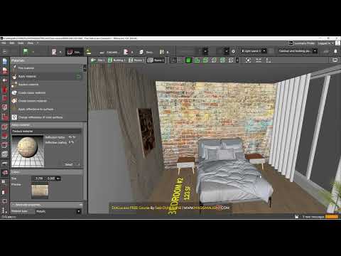 33 -  DIALux evo FREE Course (CASE STUDY): APPLY TEXTURES & MATERIALS