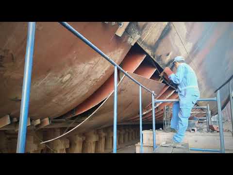 Ship grounding damage repair