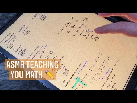 ASMR Teaching you math - Algebra 2 ✏️ | iPad writing sounds, whispering