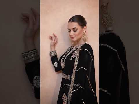 Aashirwad Andaz Gold Real Georgette Wholesale Designer Long Gown With Dupatta Catalog – product video thumbnail