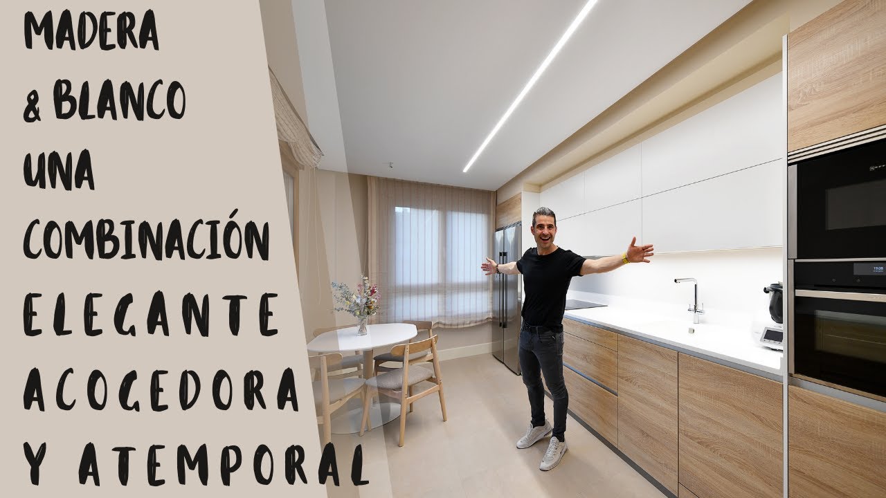 Watch Cocinas Modernas Blancas y Madera CJR 🌳 Now Cocinas Modernas Blancas y Madera CJR 🌳