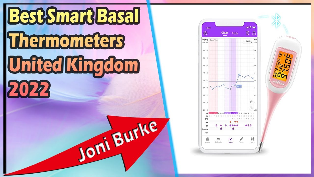 Easy@Home Digital Basal Thermometer with Large Backlight LCD Display, 1/100th Degree High Precision and Memory Recall, for Ovulation Tracking and Natural Family Planning, Upgraded EBT-100B-P (Purple)