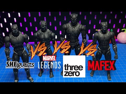 Who Made The Better MCU Black Panther? DLX vs SHF vs Mafex vs Marvel Legends