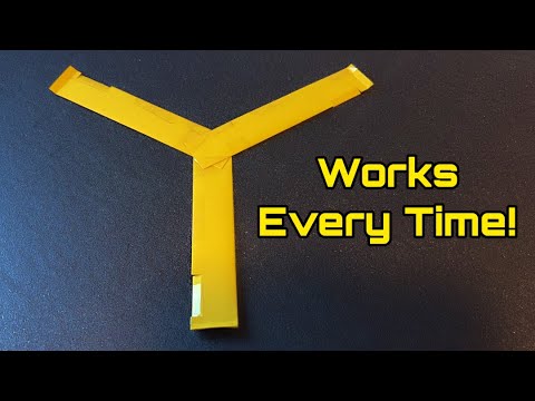 How to make a Paper Boomerang that WORKS! Tutorial + Demo