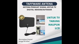 Download lagu TAFFWARE ANTENA TV DIGITAL INDOOR OUTDOOR UNTUK TV TABUNG TV LED mp3