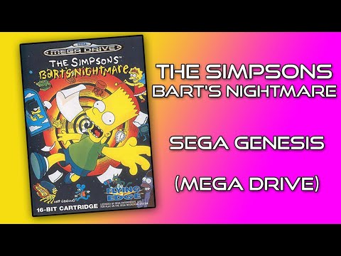 The Simpsons: Bart's Nightmare 1993 on Sega Genesis (Mega Drive)