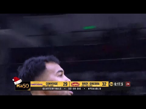 Ginebra RAIN TRIPLES TO TAKE THE LEAD vs Converge in 2Q | PBA Season 50 Philippine Cup