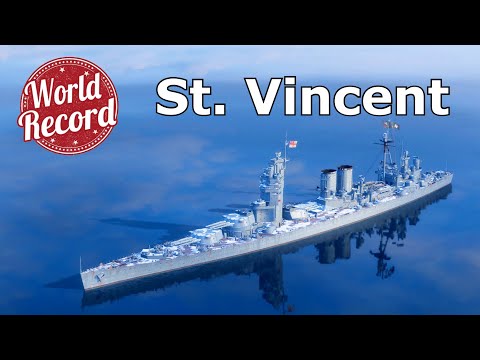 World of WarShips St. Vincent - 3 Kills 421K Damage | NEW WORLD RECORD !