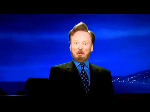 conan o'brien pretending to be outraged