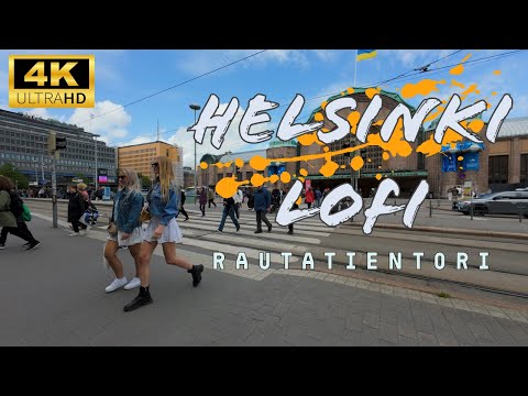 Helsinki Rautatientori LoFi // 4K 60FPS Spatial Audio