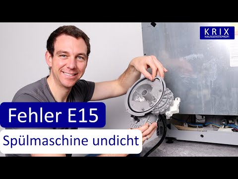 E15 | Geschirrspüler pumpt ständig - Wasser in der Bodenwanne