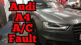 Audi A4(B8), A5, S5/RS5, A6, A7, A8, Q5. Air Conditioning Fault. Not Blowing Cold