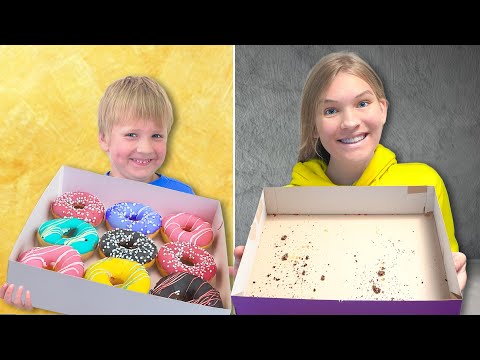 Amelia & friends make Donuts to surprise Dad.
