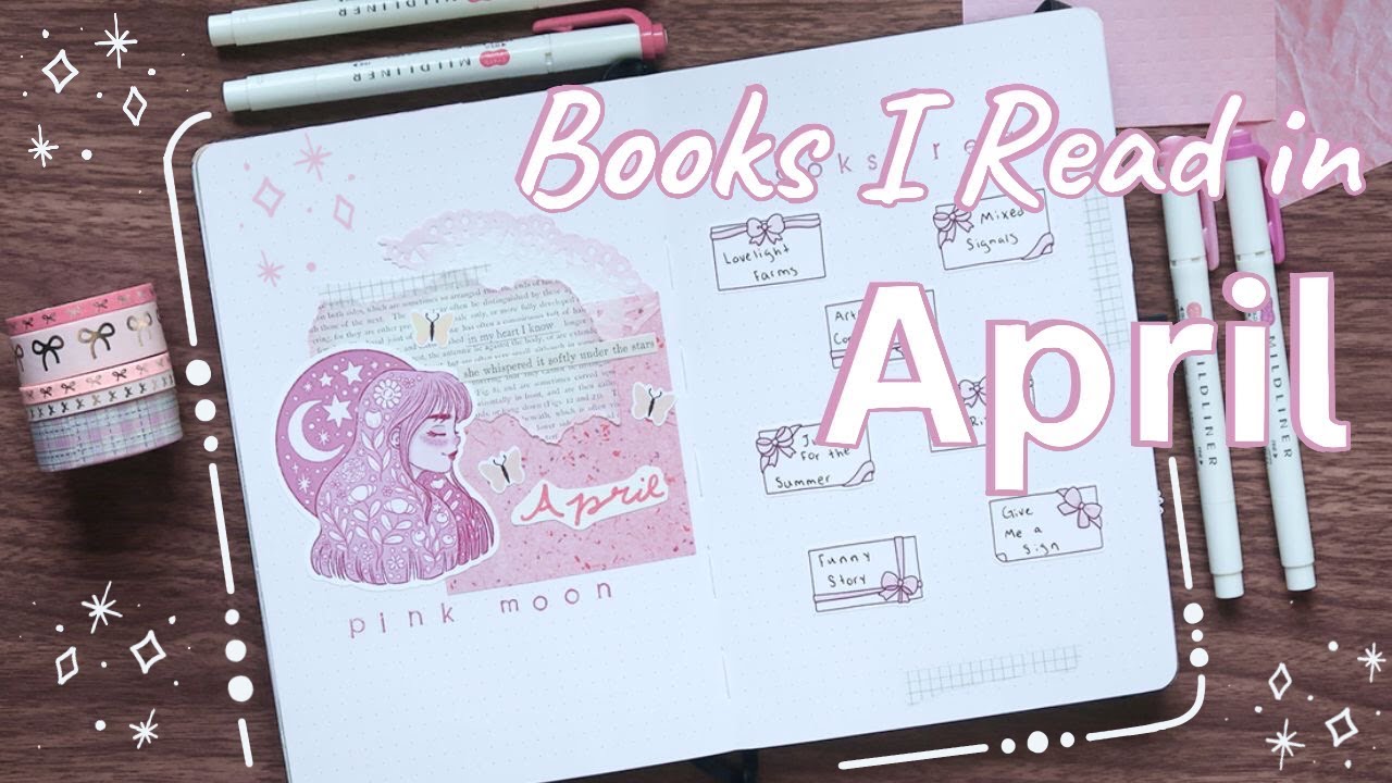 April 2024 Reading Journal Setup🌸💞🎀