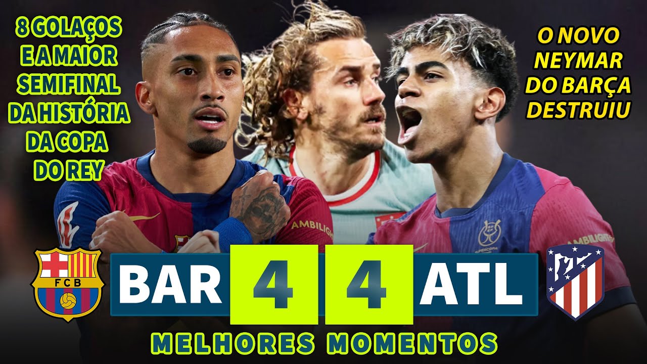 8 GOLAÇOS E A MAIOR SEMIFINAL DA HISTÓRIA DA C0PA DO R3Y! VIRADA NO 1º TEMPO E EMPATE NOS ACRÉSCIMOS