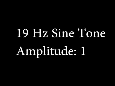 19 Hz Sine Tone Amplitude 1
