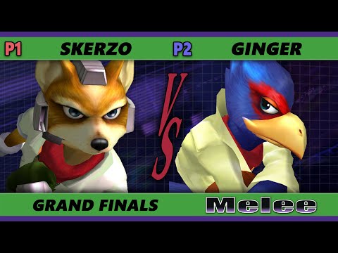 S@X 402 Online GRAND FINALS - Ginger (Falco) Vs. Skerzo [L] (Fox) Smash Melee - SSBM