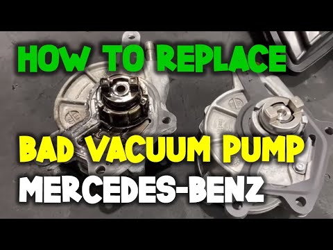 REMOVE/INSTALL VACUUM PUMP MERCEDES BENZ ML320, E320,HOW TO REPLACE VACUUM PUMP, W211 VACUUM PUMP