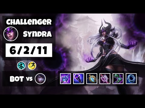 Syndra vs Aphelios KOREAN Challenger BOT (6/2/11) - v11.16