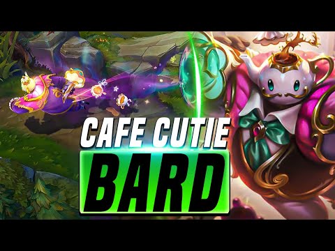 🍰☕ NEW CAFE CUTIES BARD skin is so cute! | Luminum PBE Bard Full Gameplay