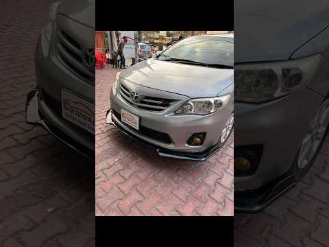 Front bumper splitter installed in Toyota Corolla