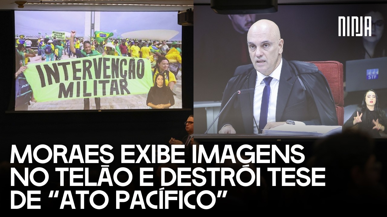 💣"Não foi um passeio no parque"💣Moraes mostrou imagens da selvageria bolsonarista no dia 8/1💣