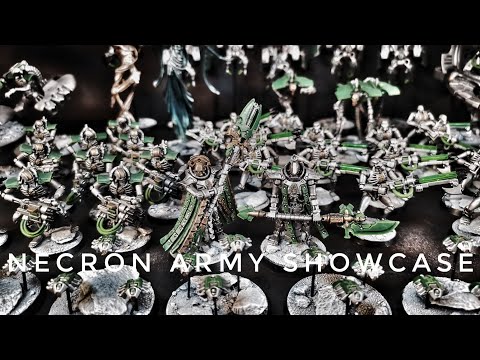 NECRON army showcase : new 9th edition warhammer 40k army old army new edition