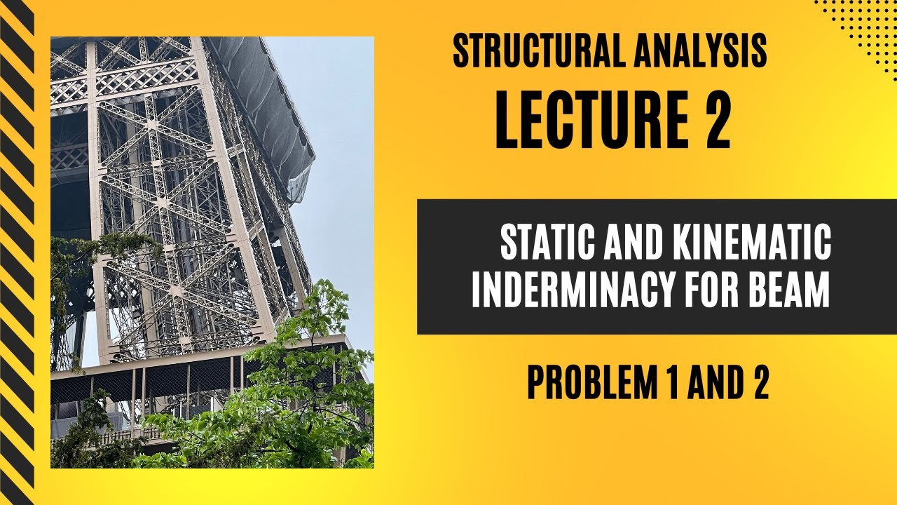 Lecture 2-Structural Analysis- Static and Kinematic Indeterminacy for Beam Problem 1 and Problem 2