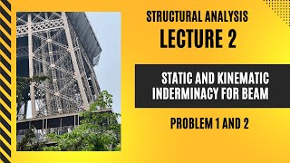Lecture 2-Structural Analysis- Static and Kinematic Indeterminacy for Beam Problem 1 and Problem 2