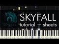 Skyfall - Piano Tutorial - How to Play - Adele 