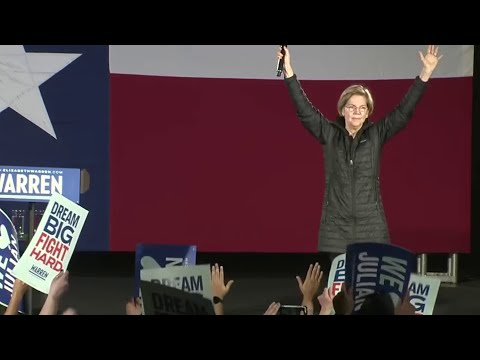 民主党大統領候補のエリザベス・ウォーレン氏がサンアントニオでタウンホールに立ち寄る (Democratic presidential candidate Elizabeth Warren stops in San Antonio for town hall)