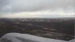Landing, AirBaltic, Boeing 737-500, Tallinn Airport, Estonia