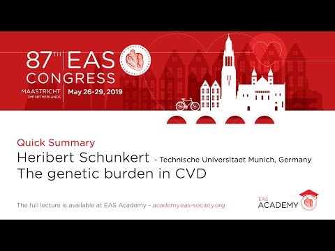 The genetic burden in CVD, Prof. H. Schunkert quick summary from EAS 2019