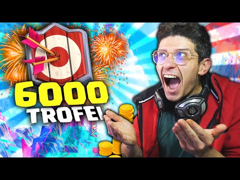 ESPLODO DI FELICITÀ 6000 TROFEI SU CLASH ROYALE !!