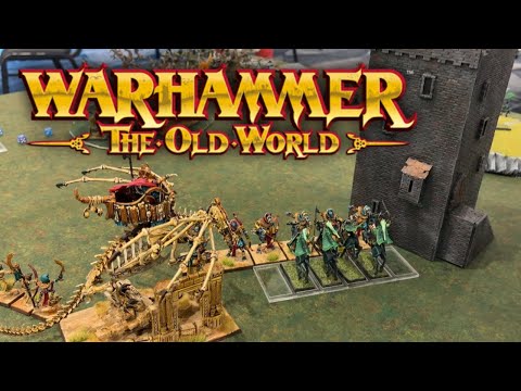 Warhammer the Old World Battle Report Tournament Round 2 Old Hammer Tomb Kings vs Wood Elves