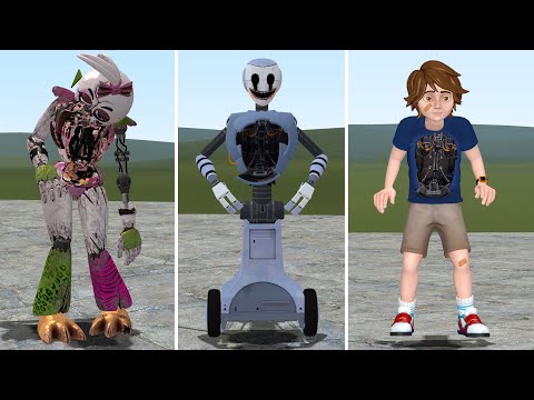 ENTERING ALL FNAF SECURITY BREACH GLAMROCK ANIMATRONICS PART 3 In Garry's Mod!