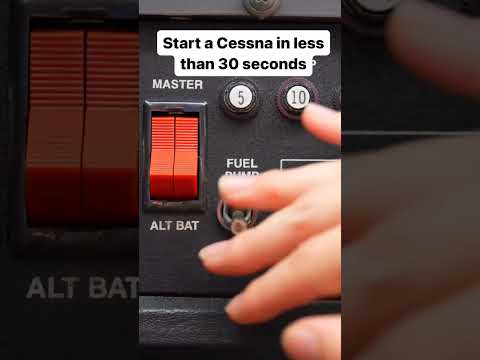 How to Start Cessna 172 in less than 30 seconds #pilot #studentpilot #cessna #fyp #shorts #aviation