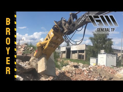 Broyeur rotatif Série RV - Démolition béton et structures avec rotation 360° - Acier HARDOX 400_7