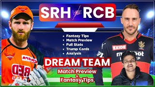 SRH vs RCB Dream11, SRH vs BLR Dream11, Hyderabad vs Bangalore Dream11: Preview, Stats, Analysis